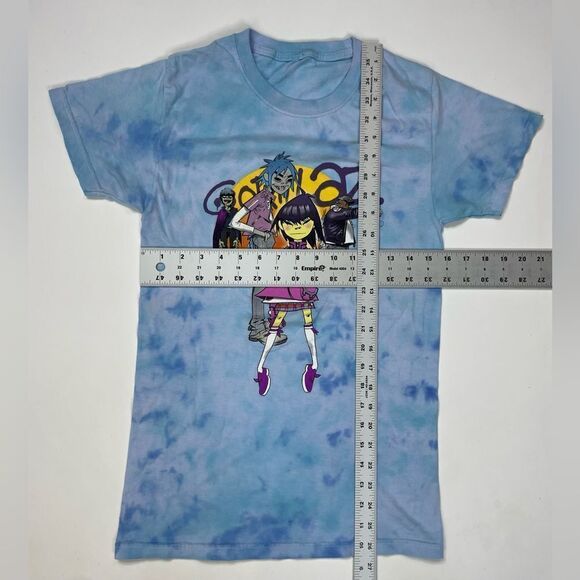 Gorillaz Graphic T-shirt Women Small Blue Tie Dye Short Sleeve Music - Picture 5 of 5